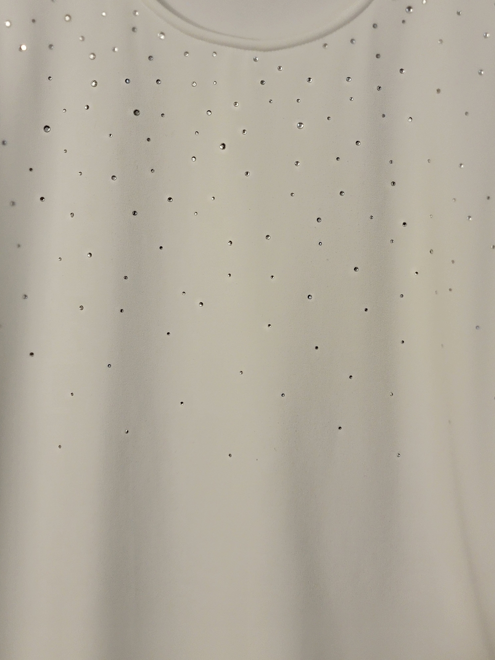 Calvin Klein White Embellished Sleeveless Tank Top Size PS - Picture 5 of 9
